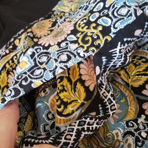 Loft Floral Print Easy Pants Large - Picture 4 of 10